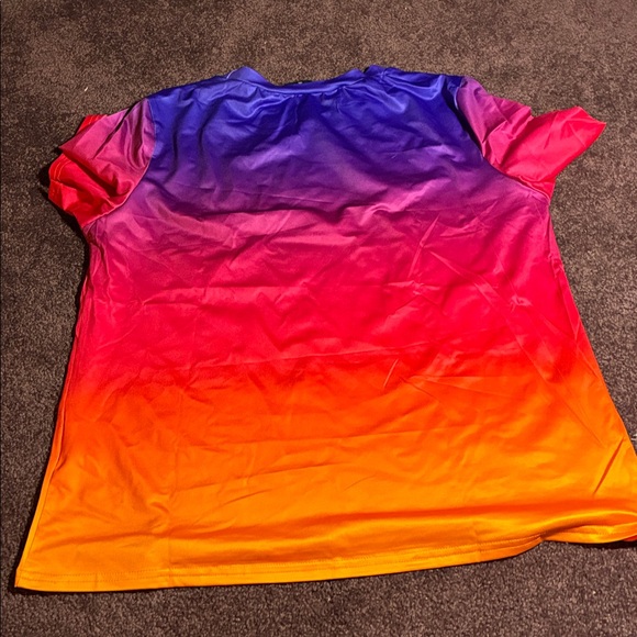 Colorful Ombré Smooth as Tennessee Whisky Short sleeve t & Shorts Set Womans XL - Picture 4 of 5